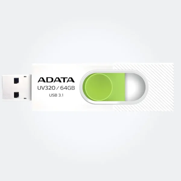 ADATA 64GB Memoria Flash USB 3.2 Gen 1 UV320 Blanco Verde tecnología y gadgets mx 2