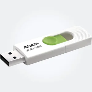 ADATA 64GB Memoria Flash USB 3.2 Gen 1 UV320 Blanco Verde tecnología y gadgets mx