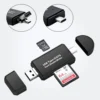 Adaptador de SD y micro SD a USB o USB tipo C NDOOL 3 en 1 USB 3.0 lector de tarjeta negro compatible múltiples dispositivos Tecnologia y widgets mx