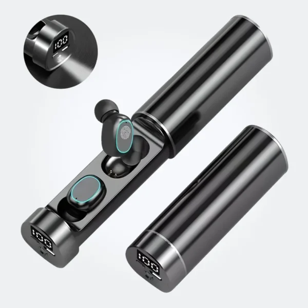 Audífonos Inalámbricos Bluetooth 5.0 Con Linterna y Manos Libres - Negro - tecnología y gadgets mx