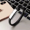 Cargador tipo C Pulsera de Cuero WYBU blanco negro marron tecnologia y widgets mx 6