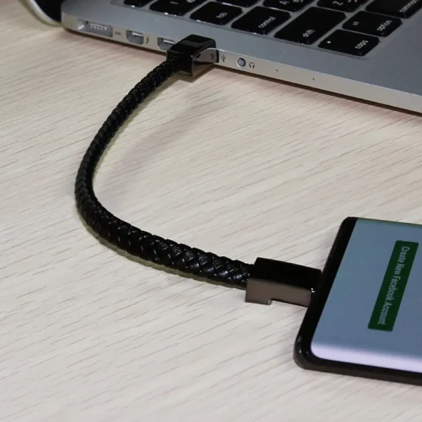 Cargador tipo C pulsera piel SEANADO USB trenzado para movil y tablet tecnologia y widgets mx 3
