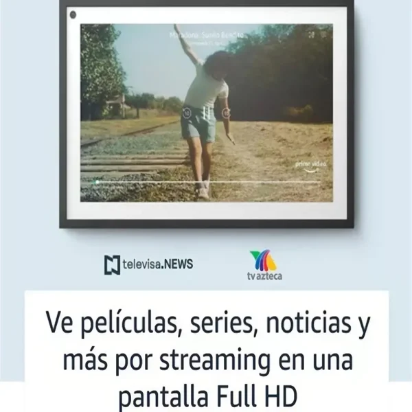 Cuadro inteligente asistente virtual Amazon Echo Show 15 pantalla tactil Full HD organizacion entretenimiento hogar negro blanco tecnologia y widgets mx 2