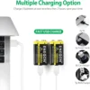 ENEGON 2 Paquetes de Baterías de Litio Recargables de 9V 1000mAh con Cable de Carga Type C 2 en 1 tecnologia y widgets mx 2