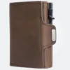 Estuche Pop-Up para tarjetas de crédito con protección RFID billetera de cuero genuino con compartimento para billetes y monedas tecnologia y widgets mx
