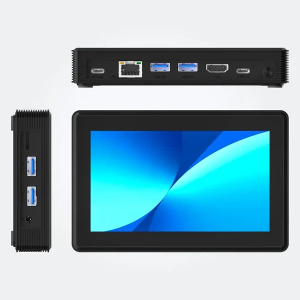 Higole 2 Tableta Industrial Windows 11 Mini PC Pantalla Táctil 16GB 256GB Intel N5095 Black tecnologia y widgets mx