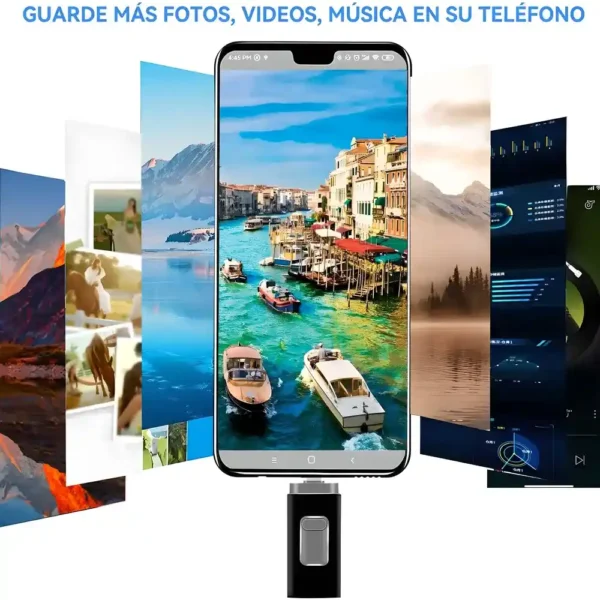 Memoria USB 4 en 1 Flash Drive 64 GB tecnologia y gadgets mx 5