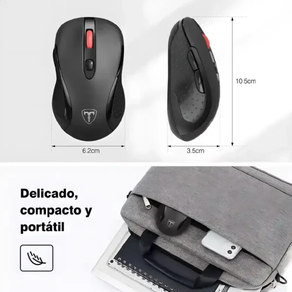 Mouse Inalambrico para pc 2,4G ergonómico DPI 5 niveles compatibilidad universal portable Tecnología y widgets mx 3