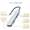 Rankman Extensor HUB USB C a 4K HDMI compatible multiple dispositivos MacBook Samsung carga rapida 87W Tecnologia y widgets mx 1