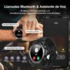Reloj inteligente militar 1.45 pulgadas LED linterna 3ATM impermeable Smartwatch 100 modos deportes Fitness Tracker monitor ritmo cardíaco sueño iOS Android tecnologia y gadgets mx 1