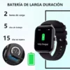 Smart Watch cuadrado deportivo Eulalia T11C 1.85 pulgadas HD táctil Bluetooth GPS frecuencia cardíaca sueño calorías 24 deportes IP67 Android iOS tecnología y gadgets mx 2
