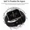 Smart Watch cuadrado deportivo Eulalia T11C 1.85 pulgadas HD táctil Bluetooth GPS frecuencia cardíaca sueño calorías 24 deportes IP67 Android iOS tecnología y gadgets mx 4