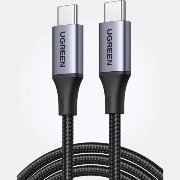 UGREEN 240W 5A Cable USB C a C 1M PD3.1 Carga Rápida Nylon Trenzado Compatible iPhone 15 MacBook Pro 2022 iPad Pro 2022 Galaxy S23 Ultra Dell XPS tecnologia y widgets mx