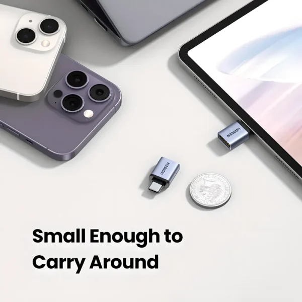 UGREEN Adaptador USB 3.0 OTG Tipo C a USB Hembra Convertidor Thunderbolt 3 MacBook Pro Air Xiaomi Samsung S20 S10 OTG tecnologia y widgets mx 5