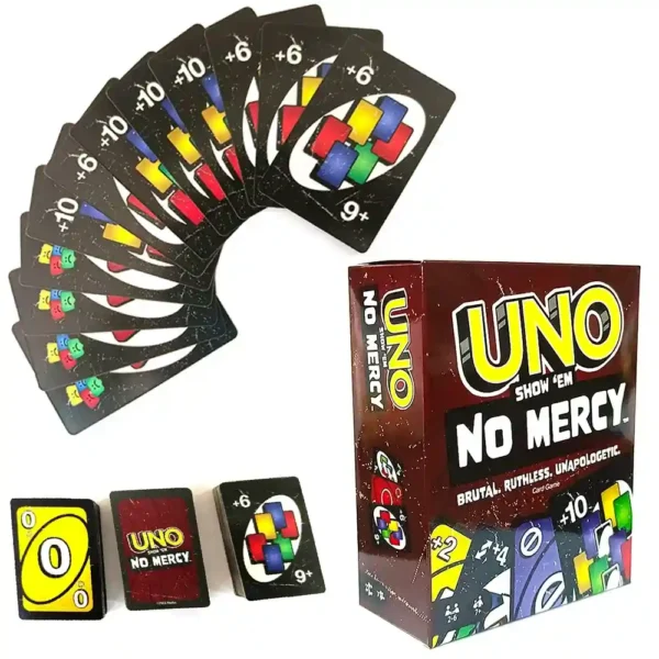 UNO No Mercy Juego de mesa cartas entretenimiento familiar juegos UNO cumpleaños Navidad tecnologia y gadgets mx 3