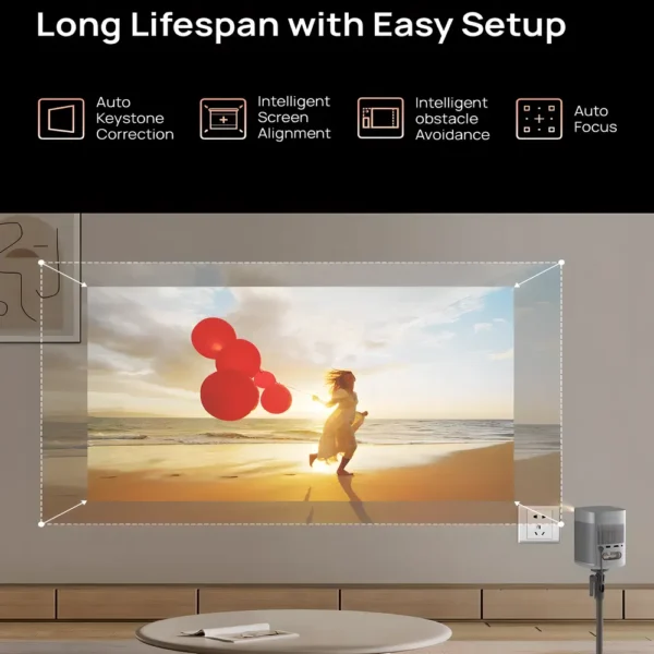 XGIMI MoGo 2 Proyector Portatil 720P 400 Lumenes Android TV 11.0 WiFi Bluetooth Altavoces tecnologia y widgets mx 2