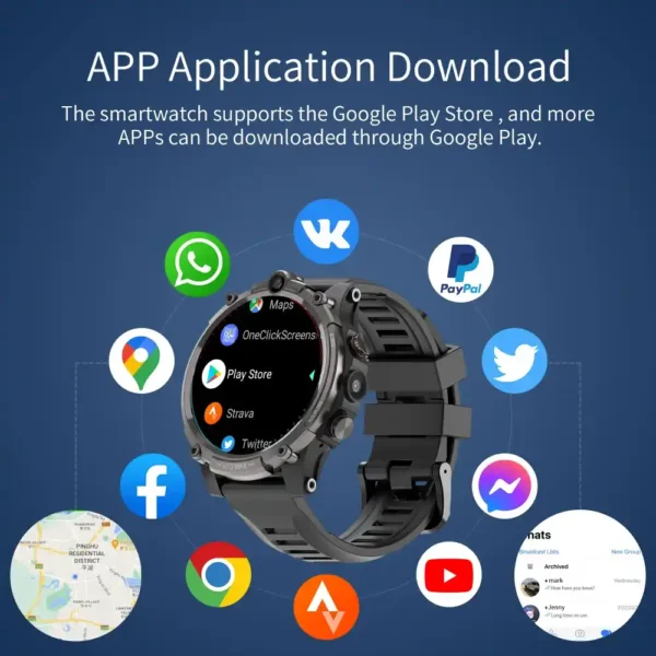 smart watch g4 4g GPS 128 gb mAh cámara Dual de 5MP 4GB Android 12 tecnología y gadgets mx 1