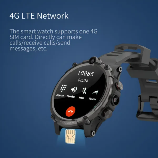 smart watch g4 4g GPS 128 gb mAh cámara Dual de 5MP 4GB Android 12 tecnología y gadgets mx 3