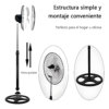 Abanico de Pedestal Pro 3 Aspas Metálicas 60W para Hogar y Oficina Tecnología y gadgets mx 3