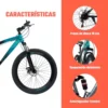 Bicicleta Montaña Profesional R26 21v Frenos Disco Cuadro L Turquesa Tecnología y Gadgets MX 2