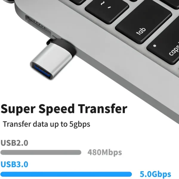 CARYWON USB C OTG 2 Unidades Adaptador USB C a USB 30 Adaptador OTG Tipo C Convertidor USB a Tipo C Función OTG Compatible Dispositivos con USB Tipo C Tecnología y Gadgets MX 1
