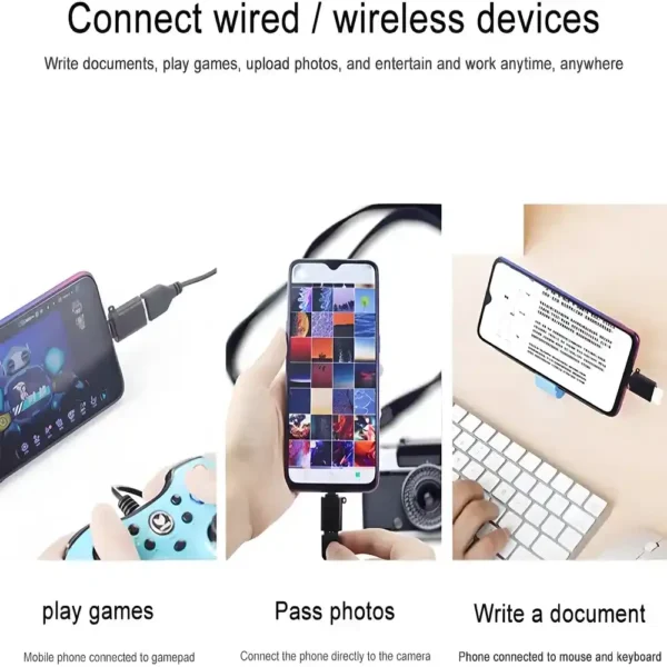 CARYWON USB C OTG 2 Unidades Adaptador USB C a USB 30 Adaptador OTG Tipo C Convertidor USB a Tipo C Función OTG Compatible Dispositivos con USB Tipo C Tecnología y Gadgets MX 4