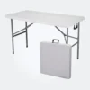 Mesa Plegable de 1.20 m para Exterior Vitasense Garden MESA-12 de Plástico Color Blanco Tecnología y gadgets mx