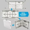 Mesa Plegable de Plástico Portátil 1.23 m de Portafolio Event Color Blanco Tecnología y gadgets mx 2