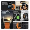Smart Watch cuadrado a prueba de agua con audífonos inalámbricos N22 tecnología y gadgets mx 1
