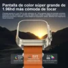 Smart Watch cuadrado a prueba de agua con audífonos inalámbricos N22 tecnología y gadgets mx 3