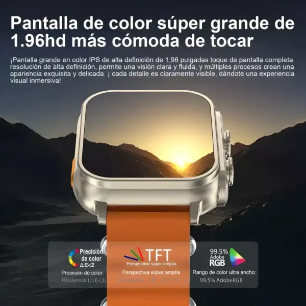 Smart Watch cuadrado a prueba de agua con audífonos inalámbricos N22 tecnología y gadgets mx 3
