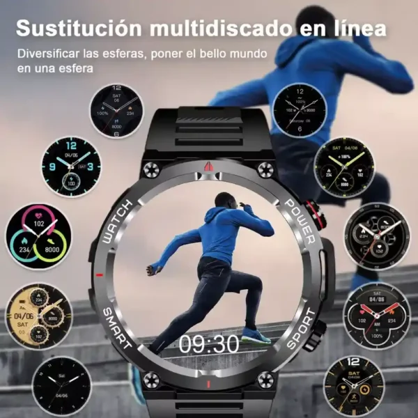 Smartwatch Militar Antimagnético Hombre Bluetooth Resistente IP68 FEIPUQU 2024 México Tecnología y Gadgets MX 2
