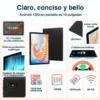 Tablet con funda JUSYEA J5 Andorid 13 10.1 128GB negra y 12GB de memoria RAM con Funda EVA 5G tecnología y gadgets mx 1
