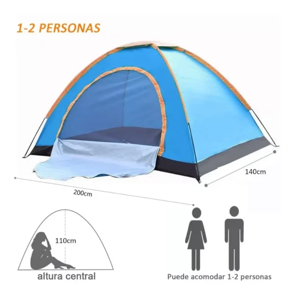 Tienda de Campaña Pop Up 2 Persona All Might Tecnología y gadgets mx 1