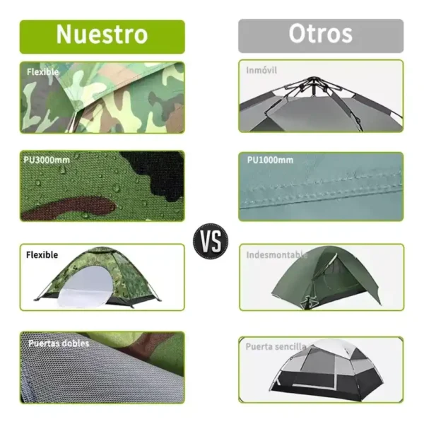 Tienda de Campaña de 2 a 3 Personas militar Tecnología y gadgets mx 1