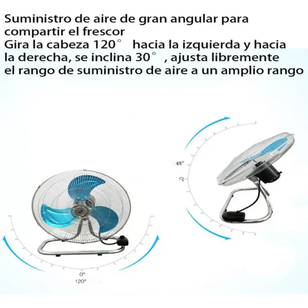 Ventilador Metálico 3 en 1 de 18 Pulgadas para Pedestal, Mesa y Pared Tecnología y gadgets MX 1