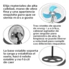 Ventilador Metálico 3 en 1 de 18 Pulgadas para Pedestal, Mesa y Pared Tecnología y gadgets MX 3